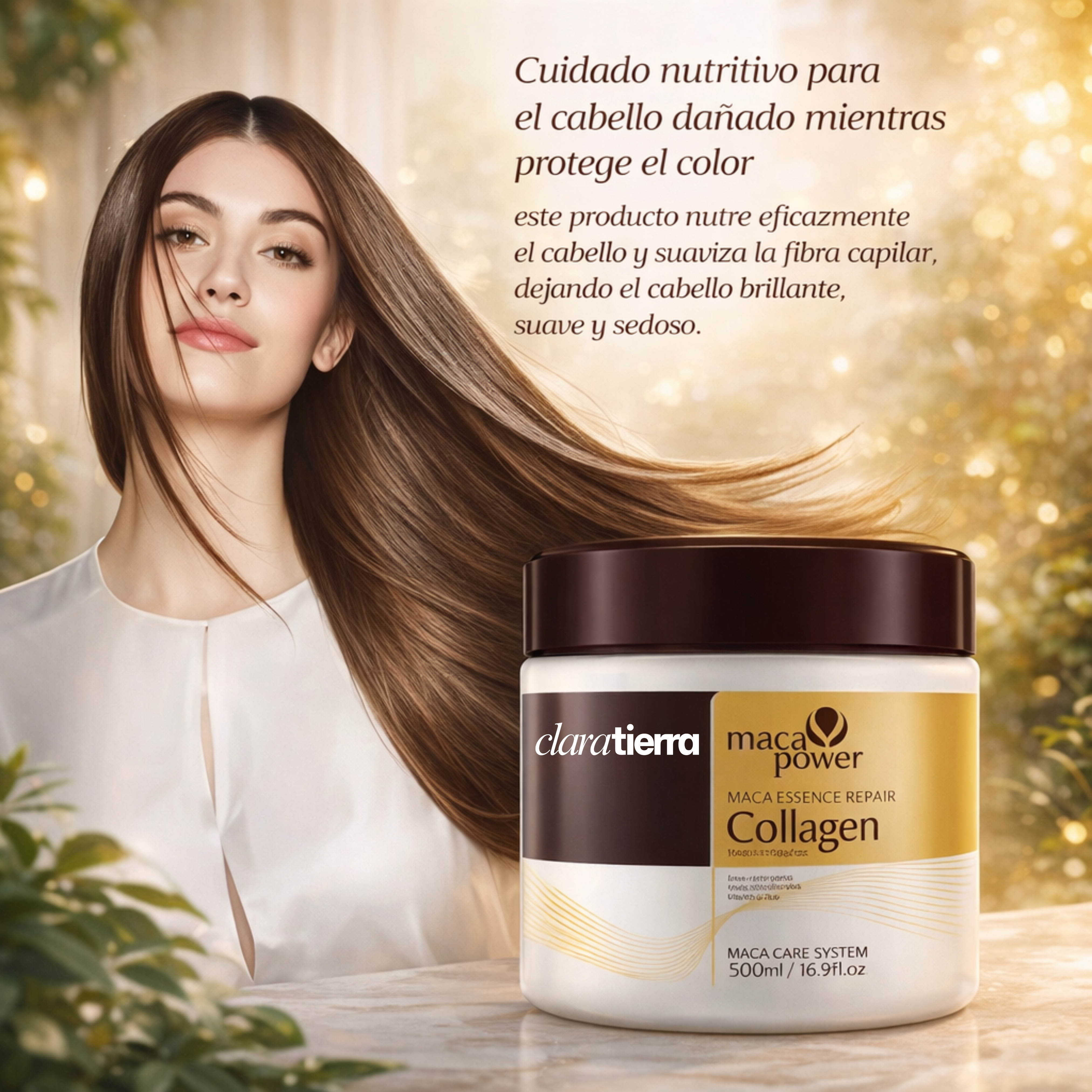Mascarilla capilar de colágeno Maca Power – Tratamiento para Cabello Seco (Oferta 2x1)