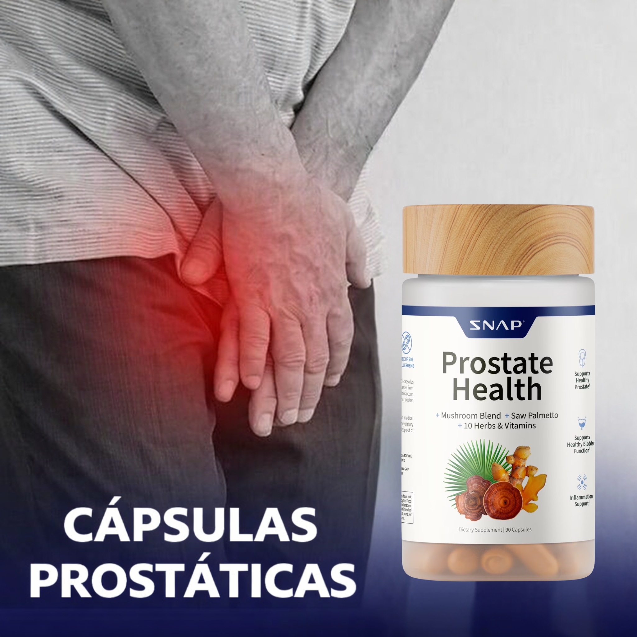 Prostate Health - Ayuda a apoyar la salud del tracto urinario masculino y la próstata.