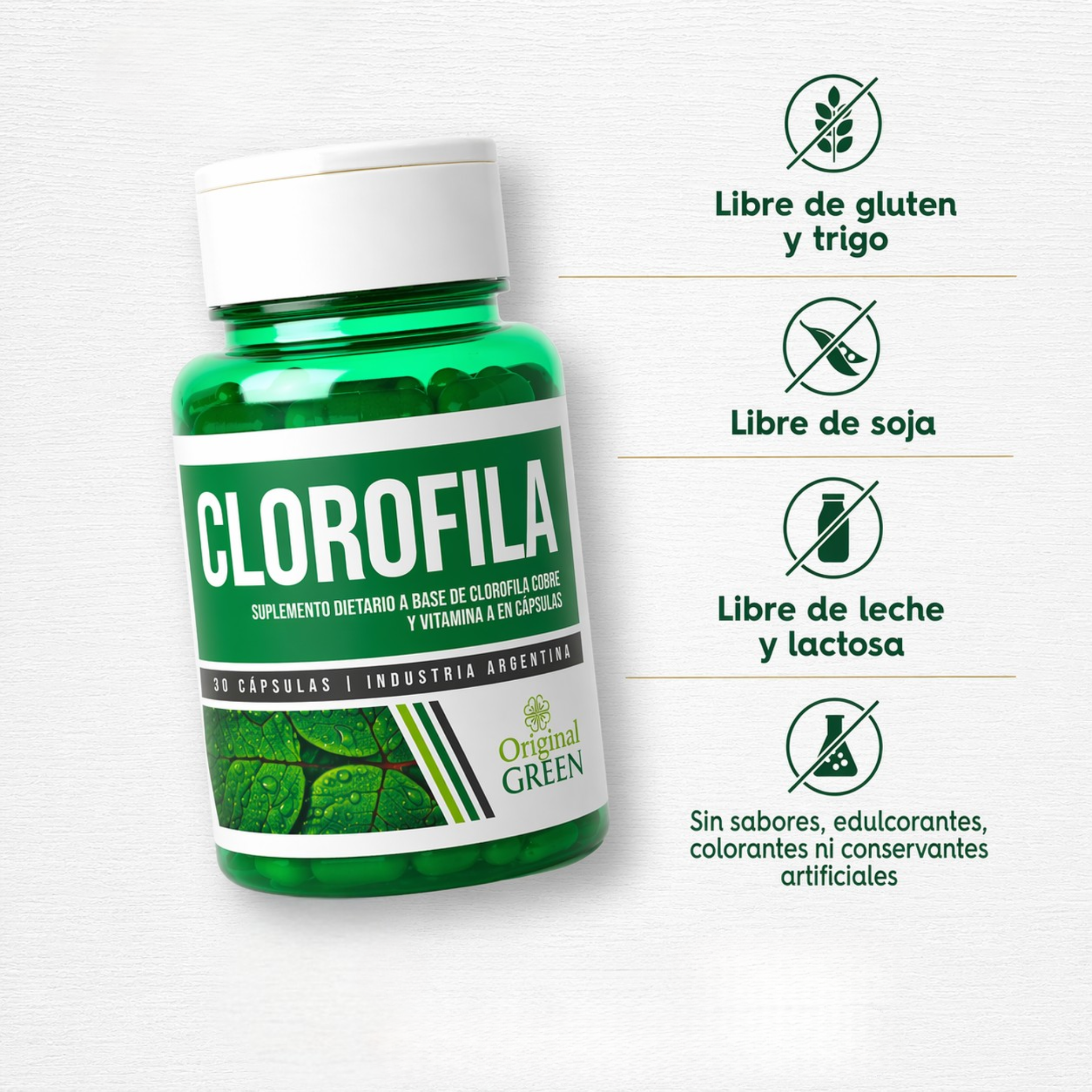 Clorofila Cápsulas – fórmula natural para tu equilibrio interno.