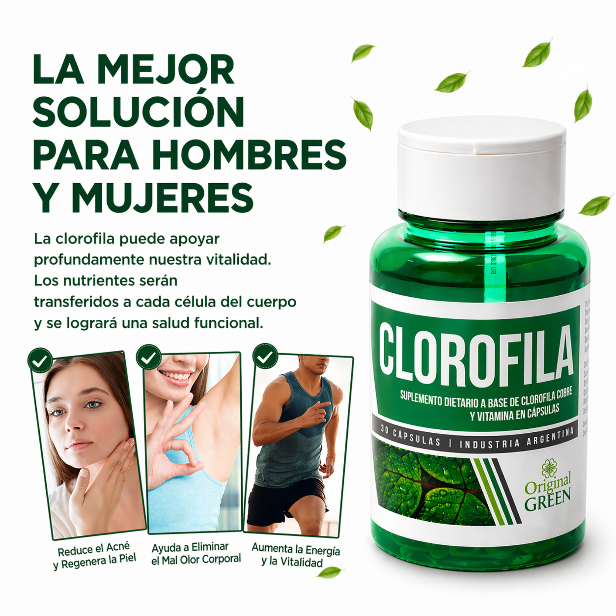 Clorofila Cápsulas – fórmula natural para tu equilibrio interno.