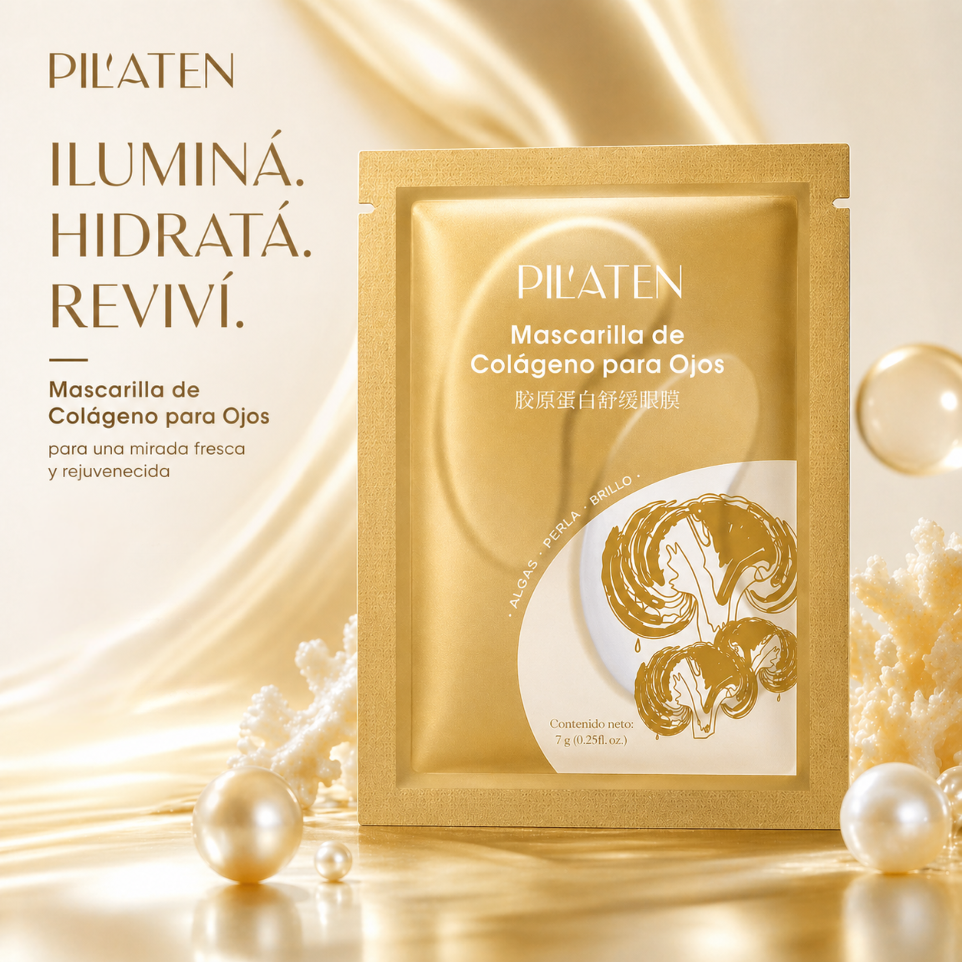 Pilaten Collagen Mask para párpados y ojeras
