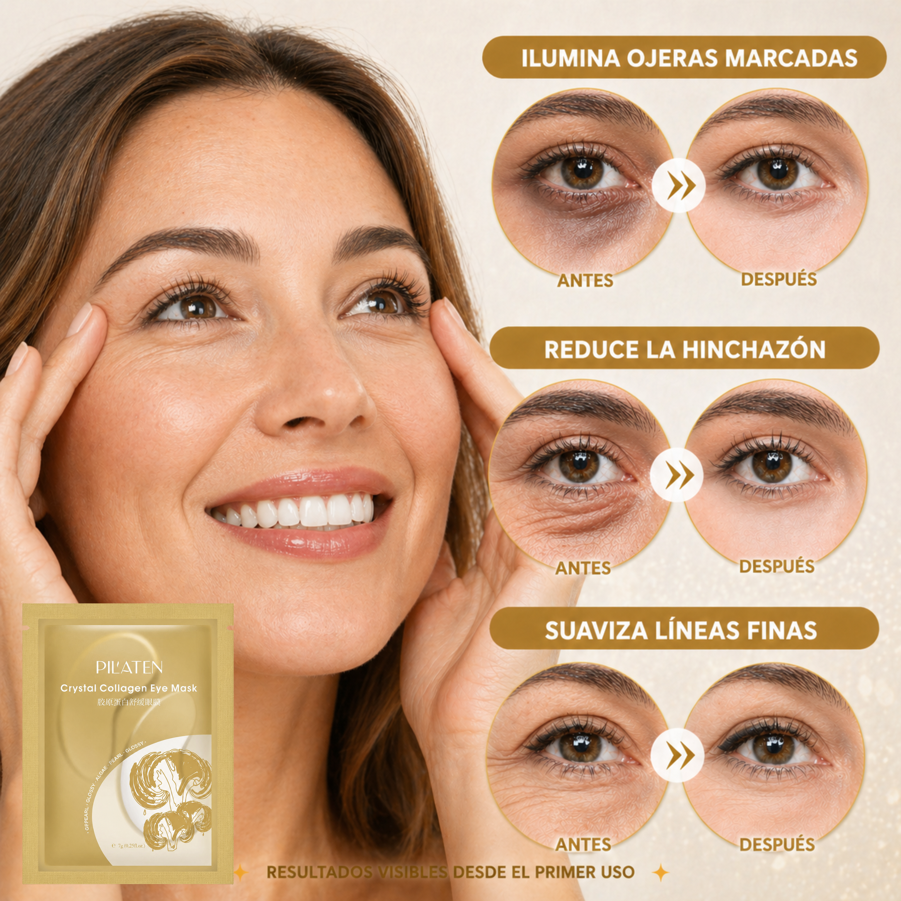 Pilaten Collagen Mask para párpados y ojeras