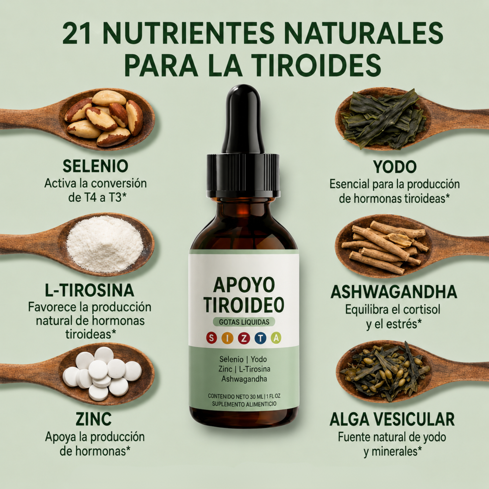 Gotas Líquidas de Soporte para la Tiroides