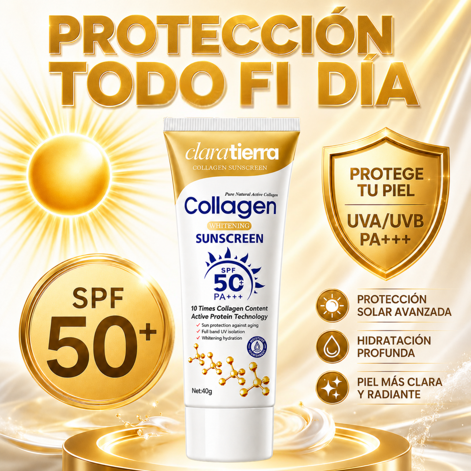Protector Solar Ultra SPF 50+ Colágeno