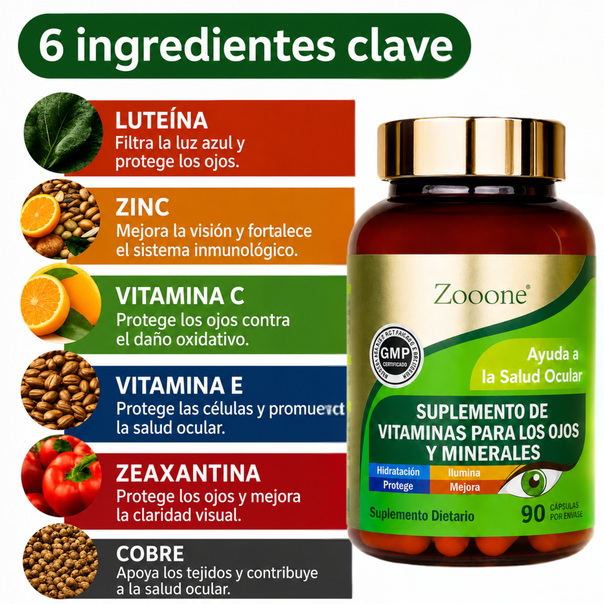 Suplemento de Vitaminas para los Ojos - Protegé tu visión, potenciá tu día