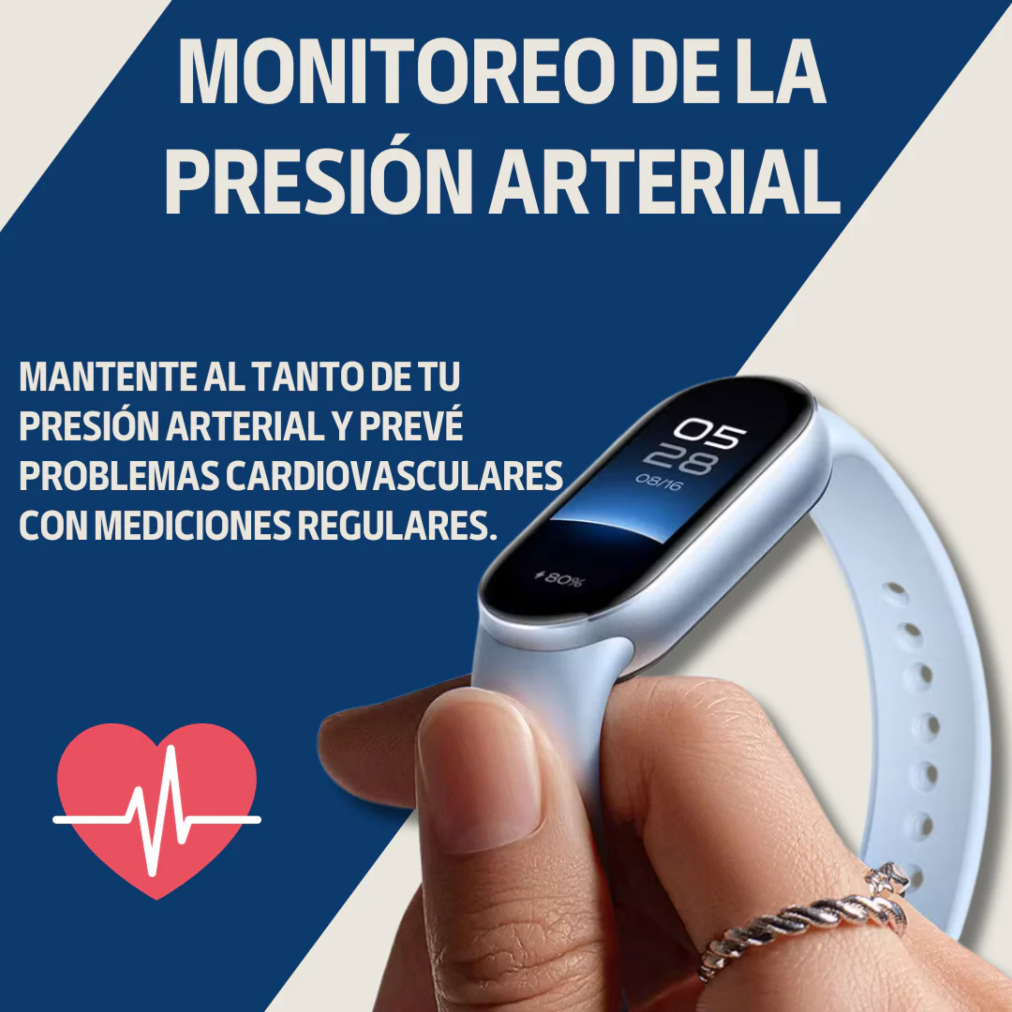 Smartwatch 2025 con Monitor de Salud Completo - Tu salud no avisa. Este sí.