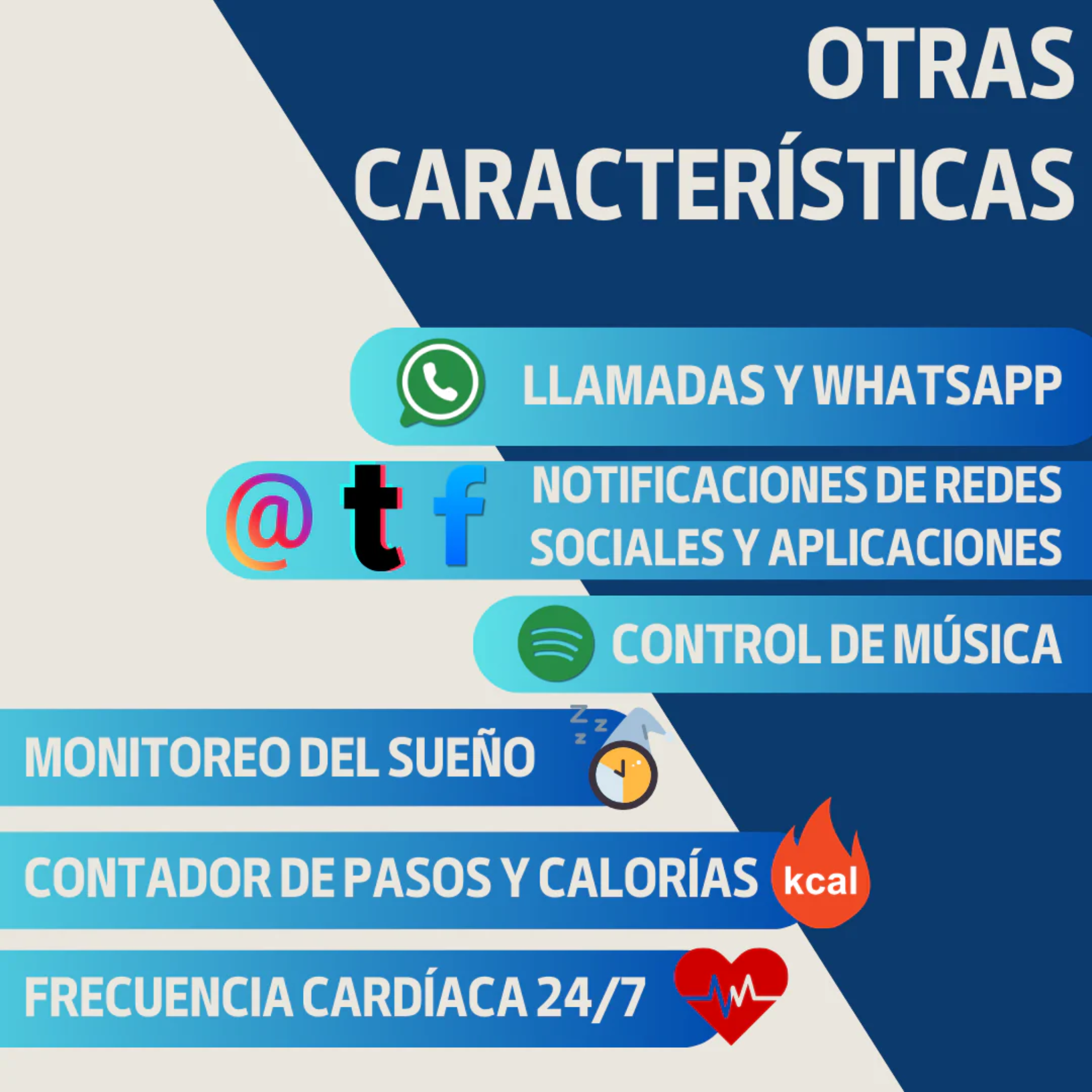 Smartwatch 2025 con Monitor de Salud Completo - Tu salud no avisa. Este sí.