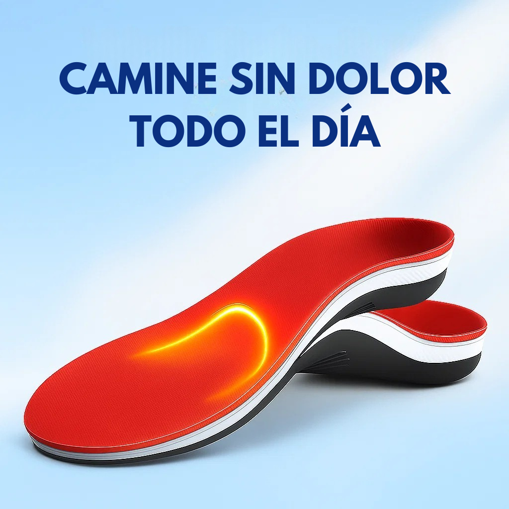 Plantillas ortopédicas de soporte para el arco