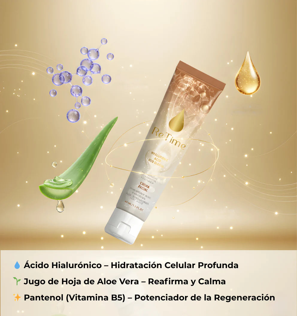 Crema antiedad ReTime: luce más joven sin clínicas ni agujas