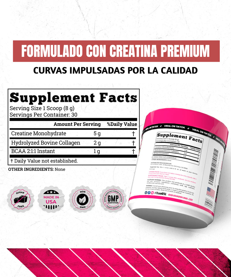 Monohidrato de creatina para mujeres: aumenta tu confianza con solo una cucharada