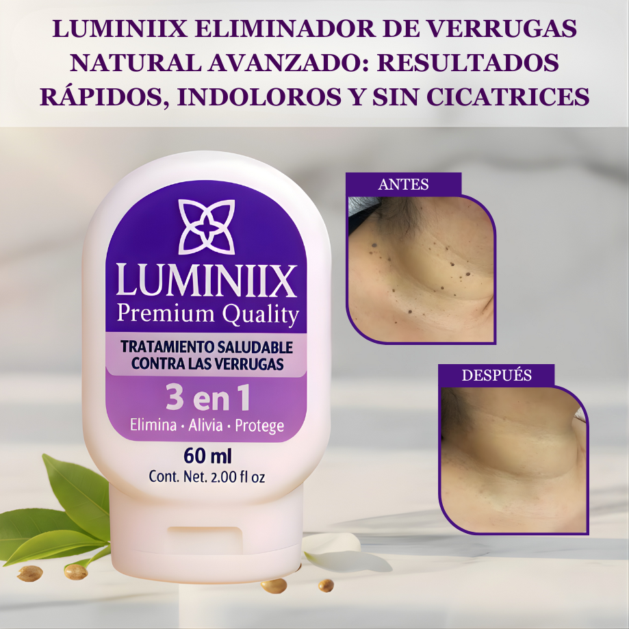 Luminiix Eliminador de verrugas natural avanzado: resultados rápidos, indoloros y sin cicatrices