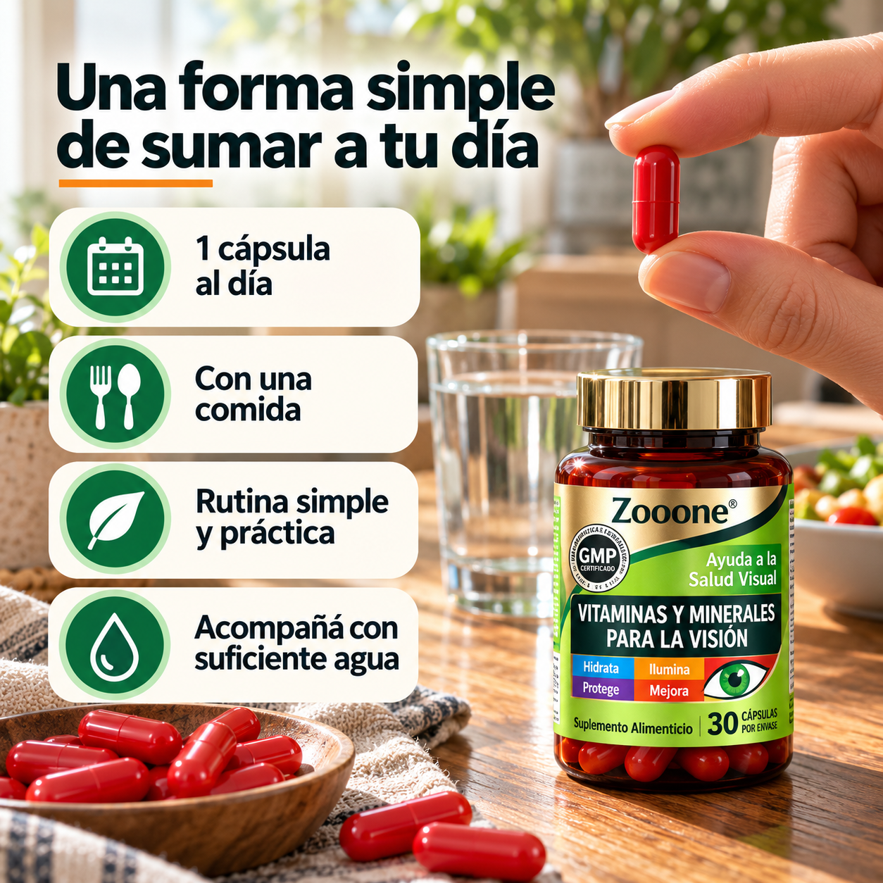 Zooone Visión Plus – Vitaminas y Minerales para Acompañar tu Rutina Visual