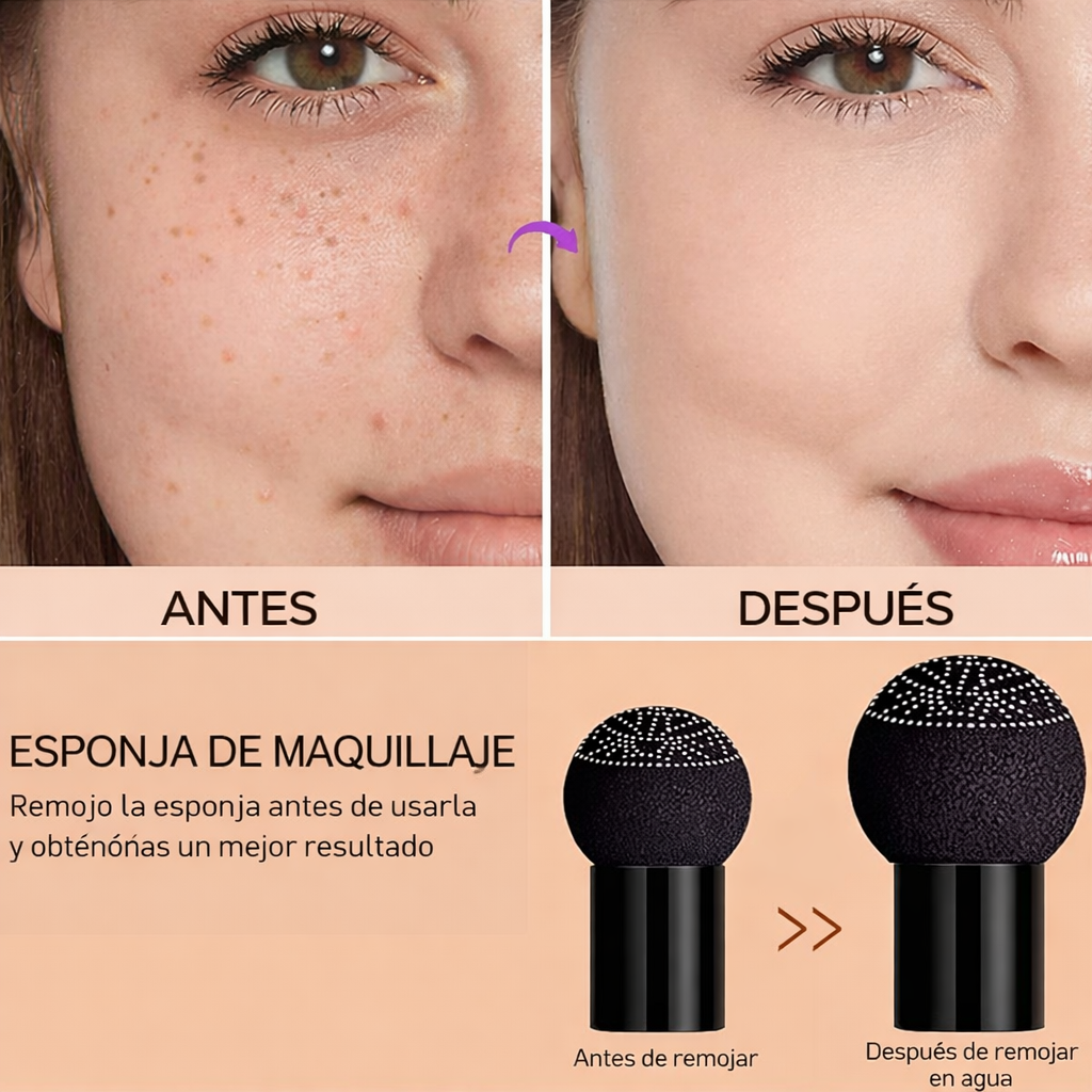 Base de Alta Cobertura – Maquillaje Hidratante con Base de Colágeno