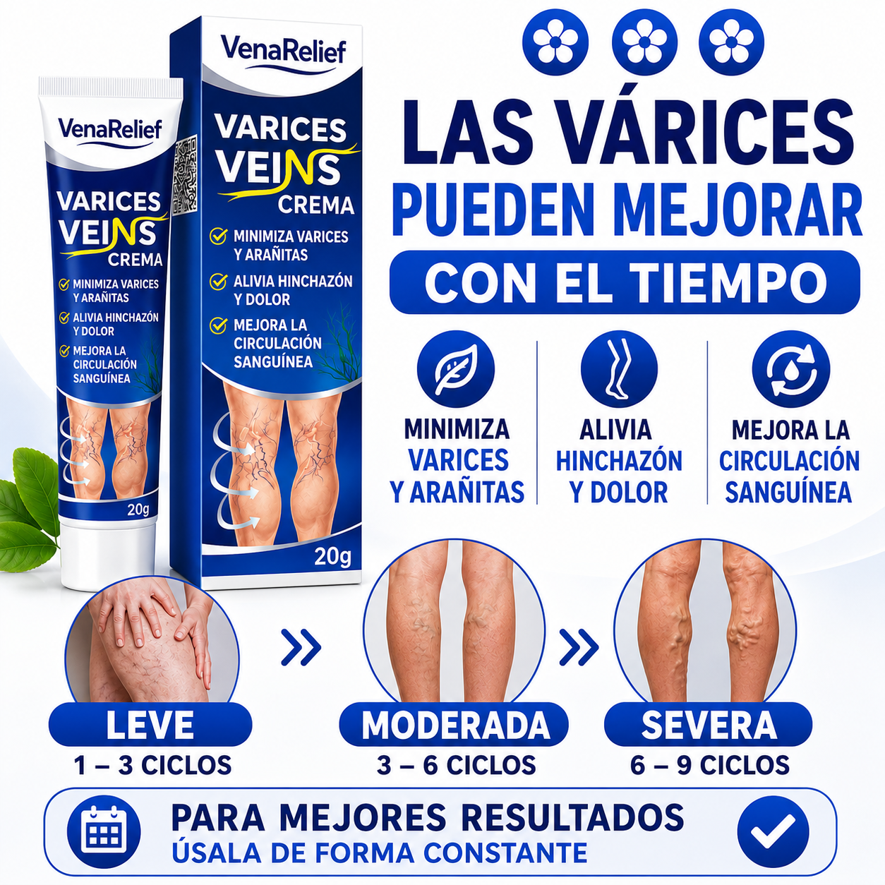 VenaRelief - Recuperá La Confianza En Tus Piernas y Reducí La Sensación De Pesadez Diaria