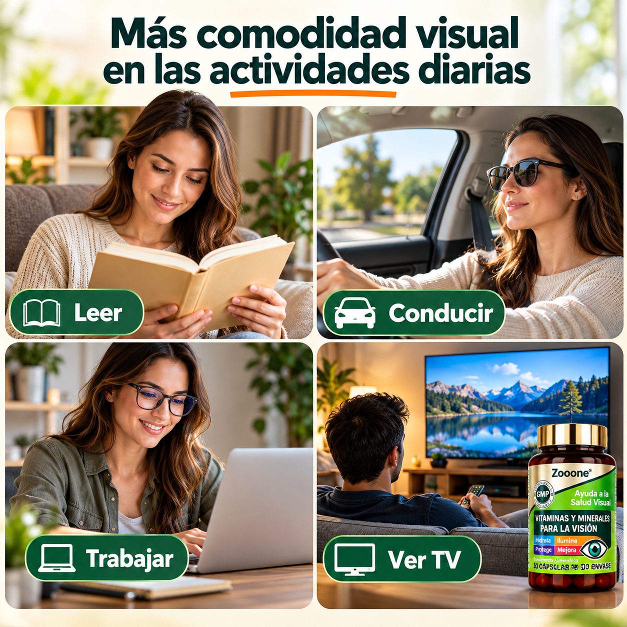 Zooone Visión Plus – Vitaminas y Minerales para Acompañar tu Rutina Visual