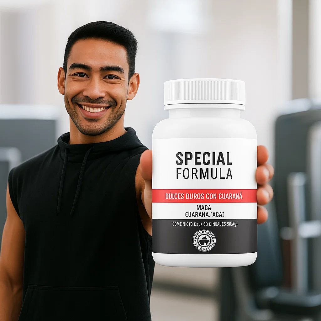 Recupera tu fuerza. Recupera tu hombría. Fórmula especial.
