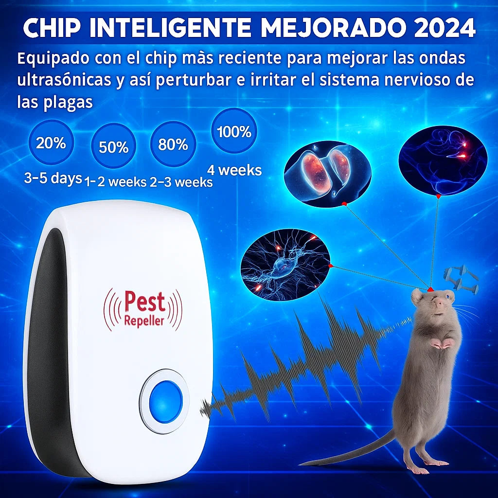 Repelente de plagas ultrasónico: ¡Diga adiós a las plagas para siempre!