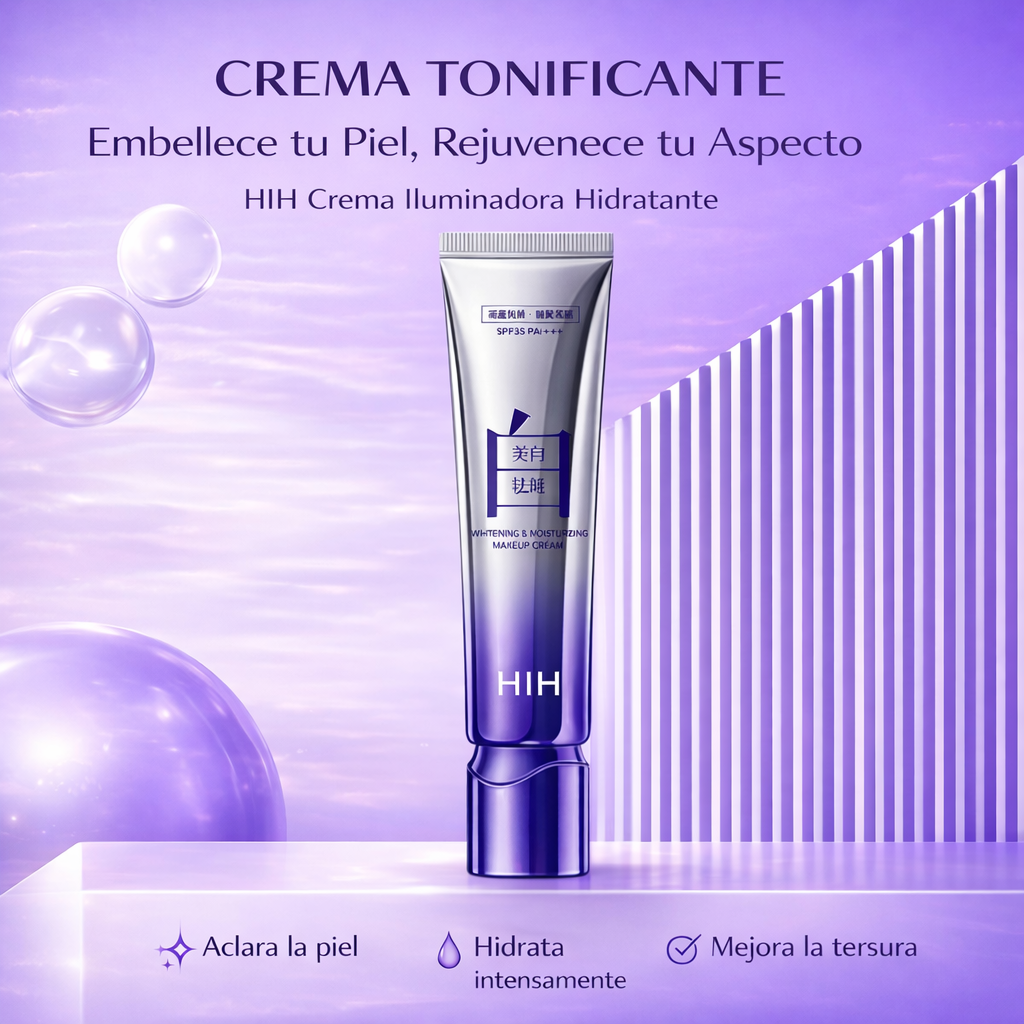 HIH Crema blanqueadora - Brillo instantáneo. Tono uniforme. Piel naturalmente radiante.