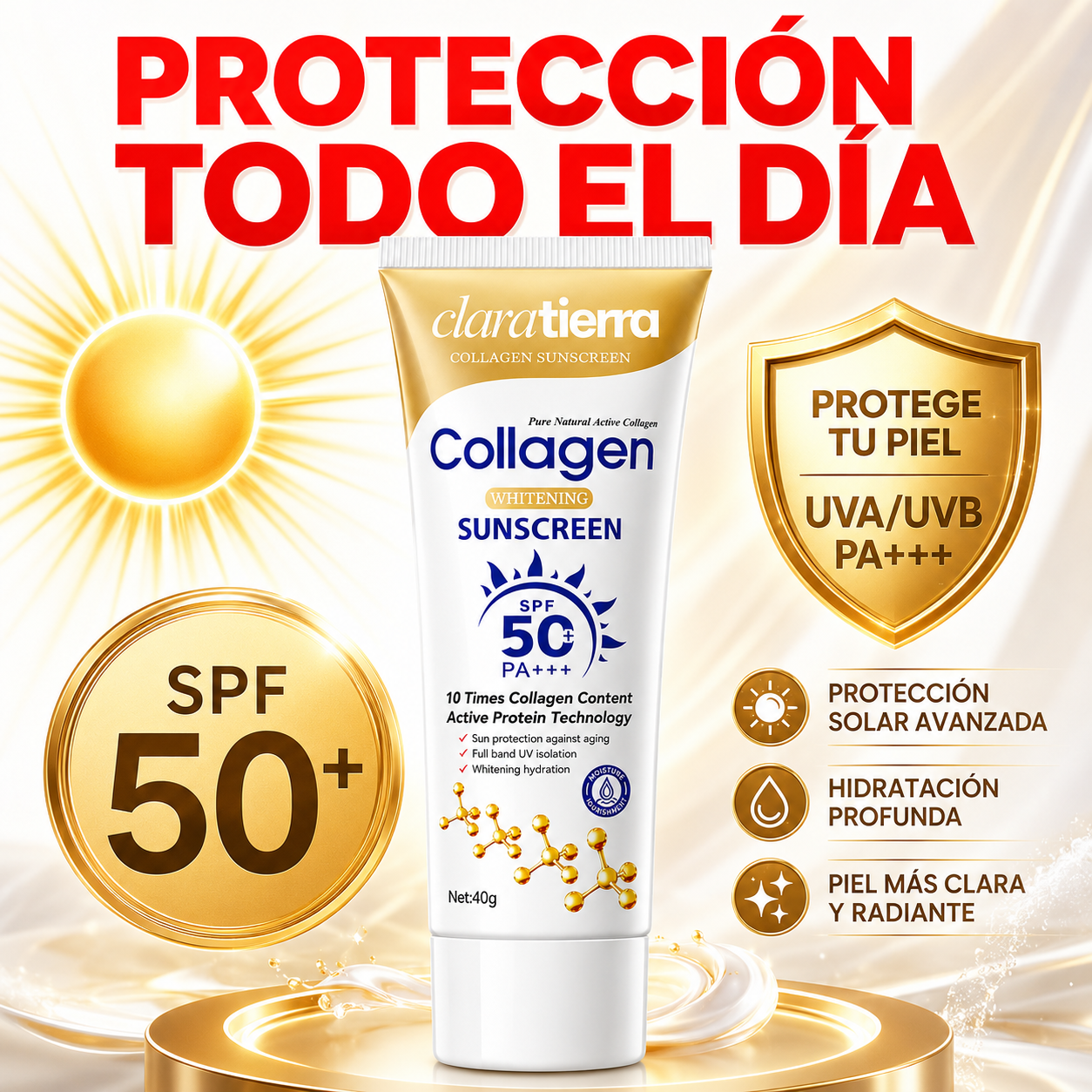 Protector Solar Ultra SPF 90+ Colágeno