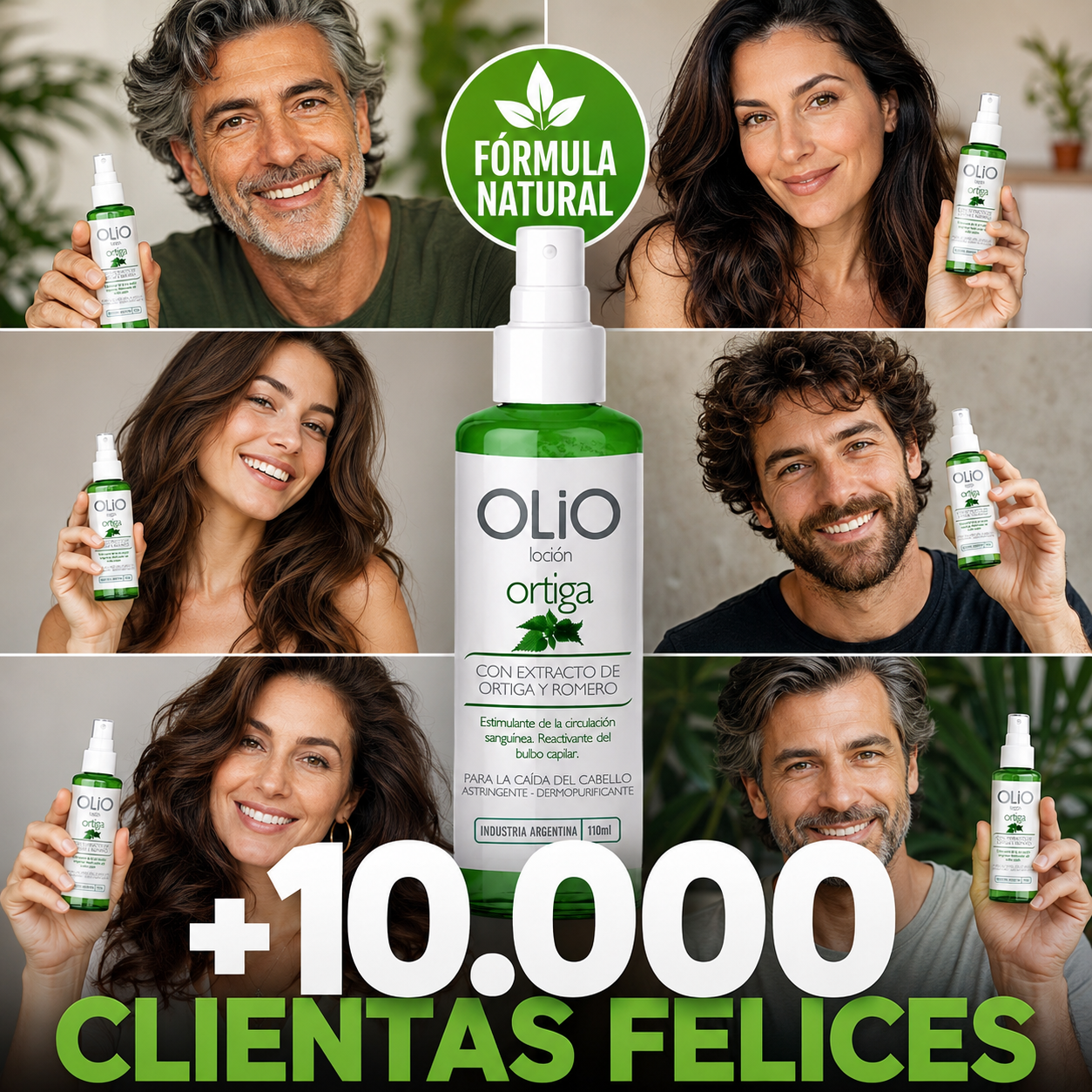 Loción Anticaída OLIO – Fórmula con Ortiga y Romero Oferta limitada 2x1!