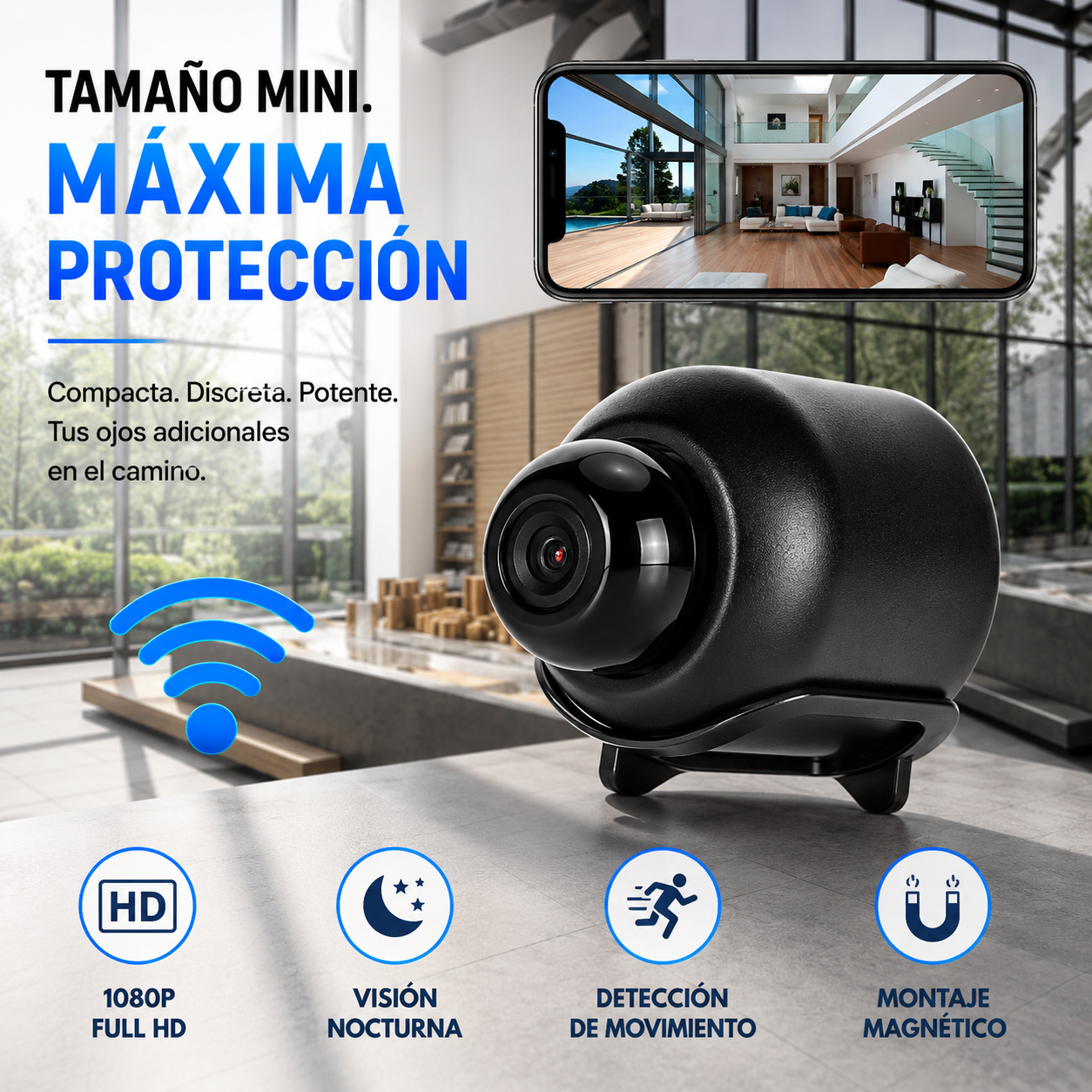 Mini Cámara Espía Full HD Con Visión Nocturna