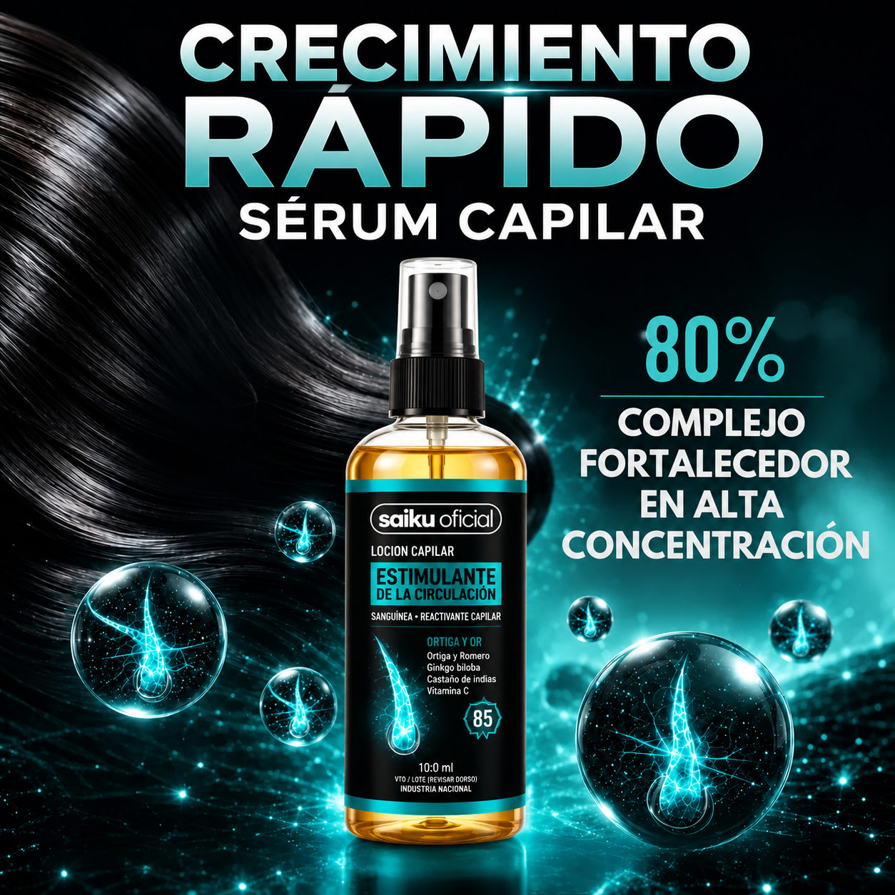 Activador para spray capilar - Reconstruye tu cabello naturalmente