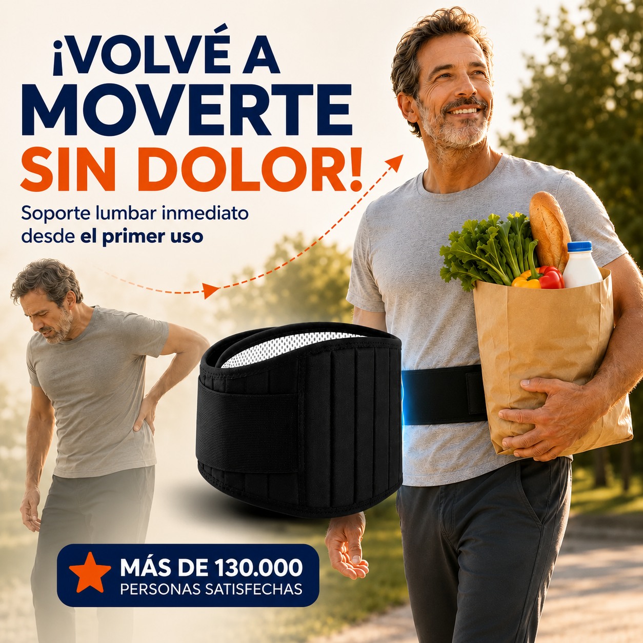 Faja de Soporte Lumbar - Movete con más confianza y comodidad todos los días