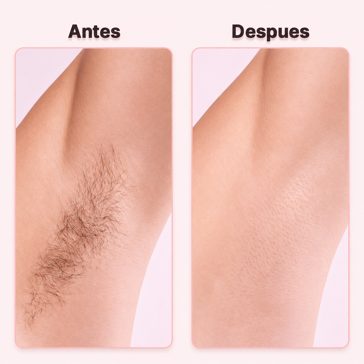 Depiladora eléctrica con cabezales intercambiables para rostro y cuerpo
