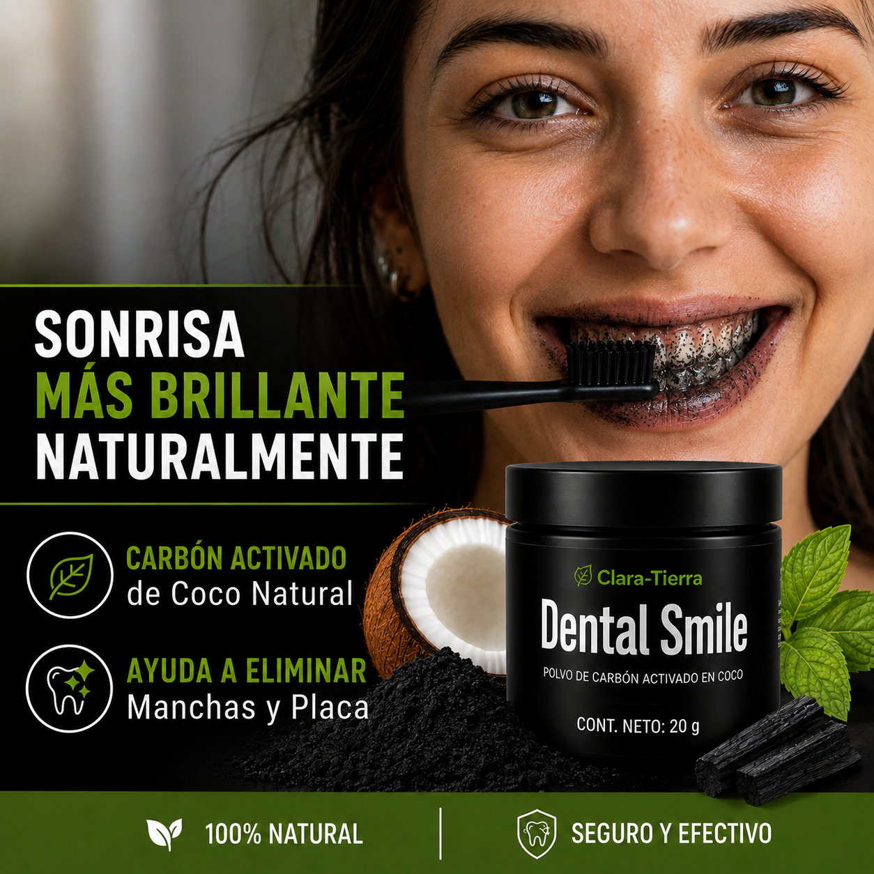 Polvo Dental Brillo — Volvé a sonreír con confianza y dejá que tu sonrisa hable por vos