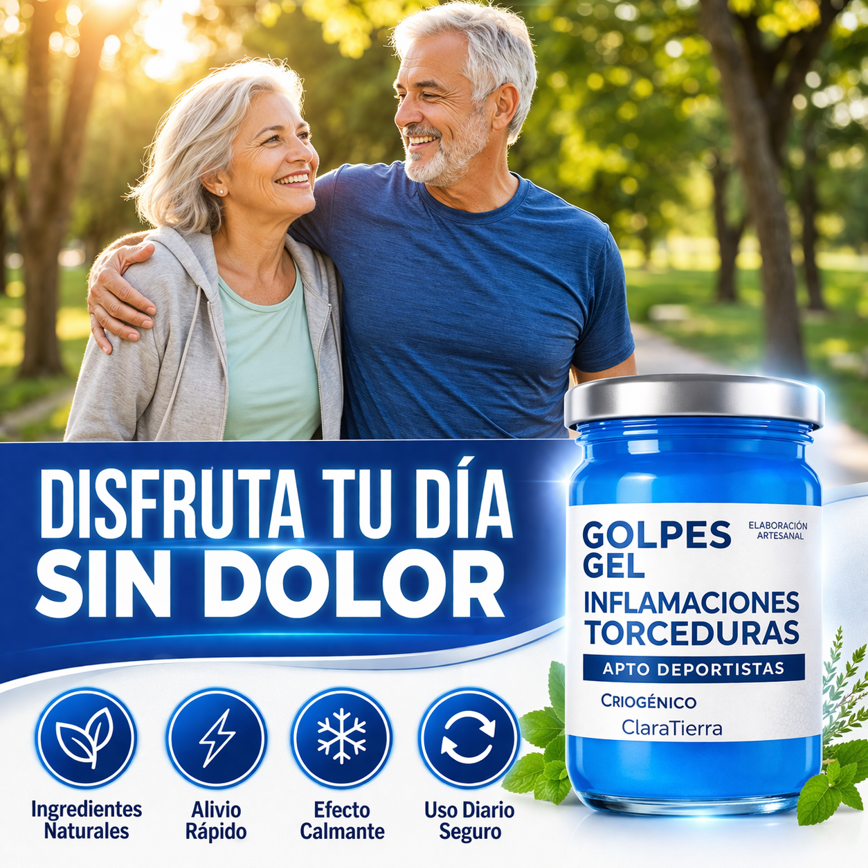 Golpes Gel – Alivio rápido para moretones, hinchazón y dolor muscular.
