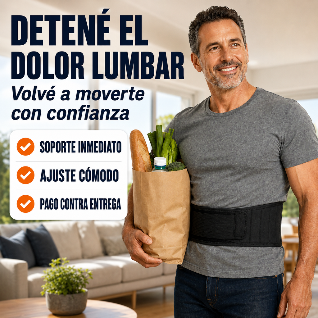 Faja de Soporte Lumbar - Movete con más confianza y comodidad todos los días