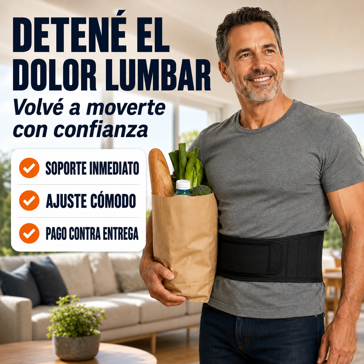 Faja de Soporte Lumbar - Movete con más confianza y comodidad todos los días