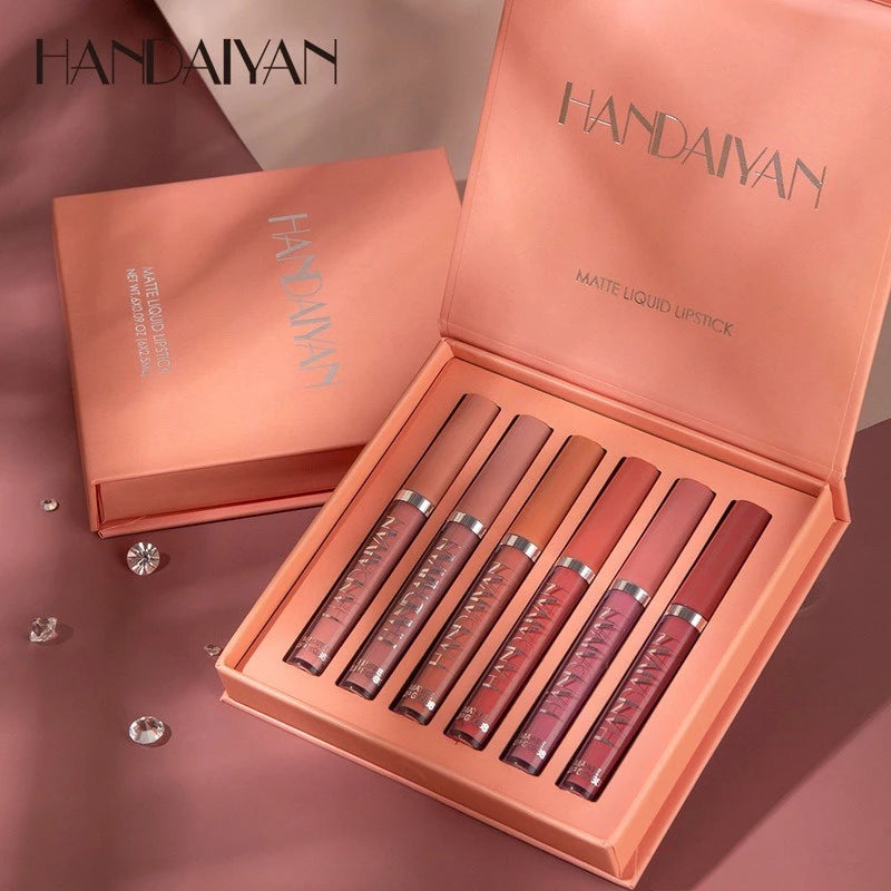 Set de 6 Labiales Líquidos Mate Handaiyan