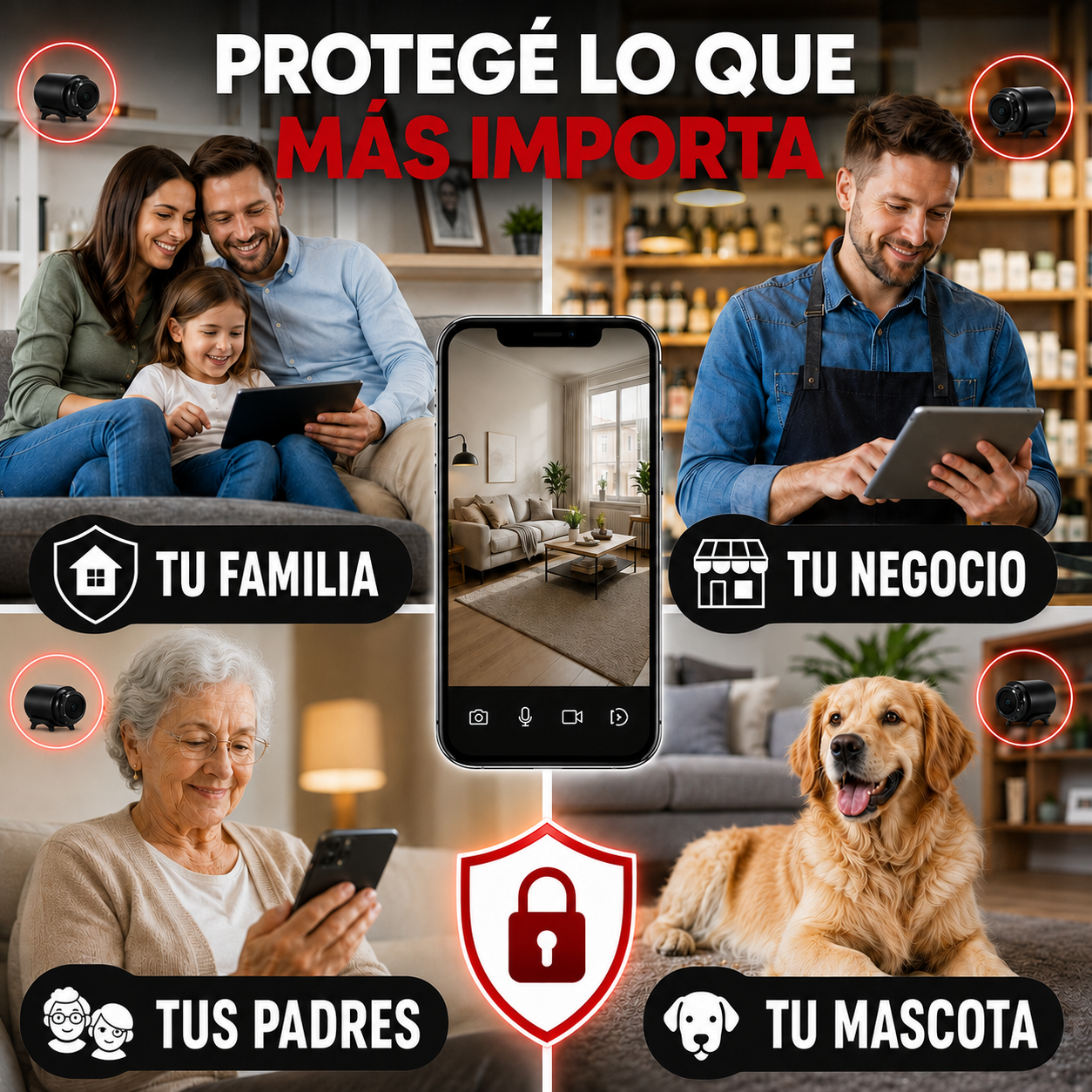 La Mini Cámara Espía Full HD - Protegé Tu Hogar Las 24 Horas Sin Que Nadie Lo Note