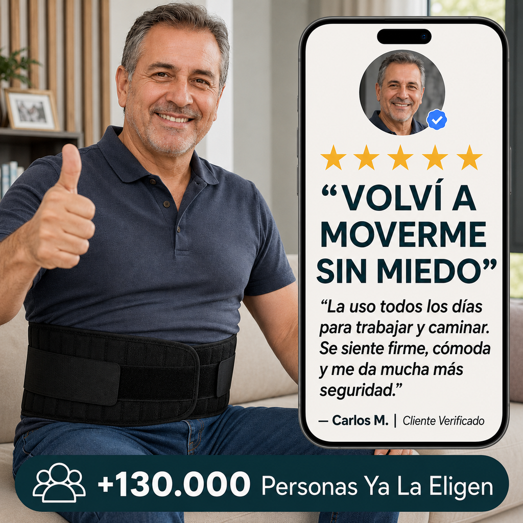 Faja de Soporte Lumbar - Movete con más confianza y comodidad todos los días