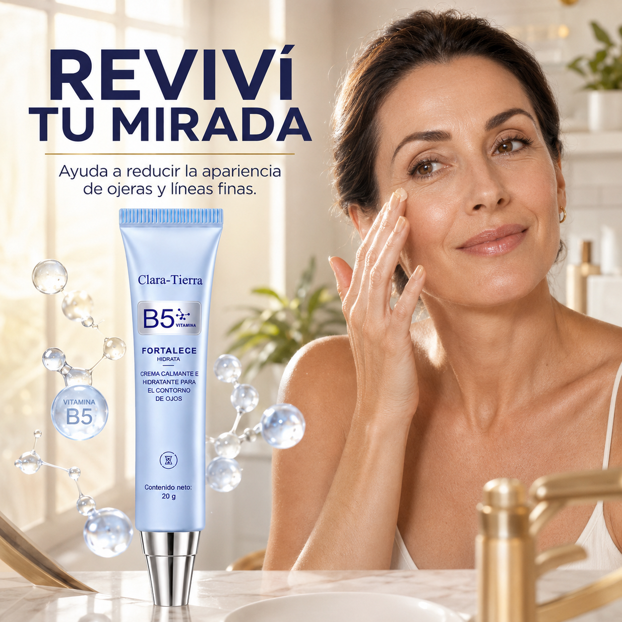 Crema Reparadora para el Contorno de Ojos - Reviví Tu Mirada. Recuperá Tu Confianza.
