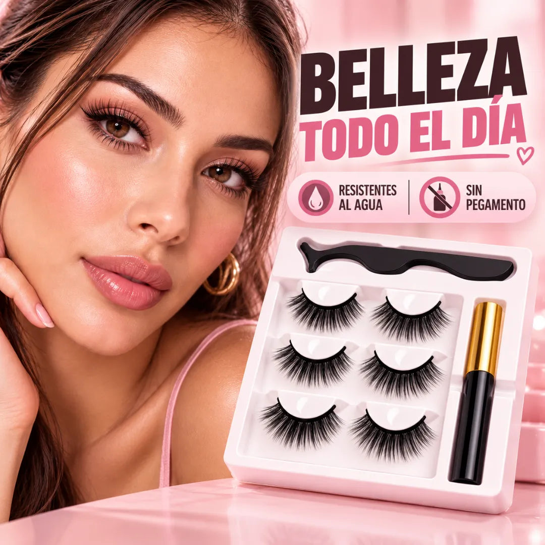 Pestañas magnéticas premium - Belleza todo el día, sin complicaciones