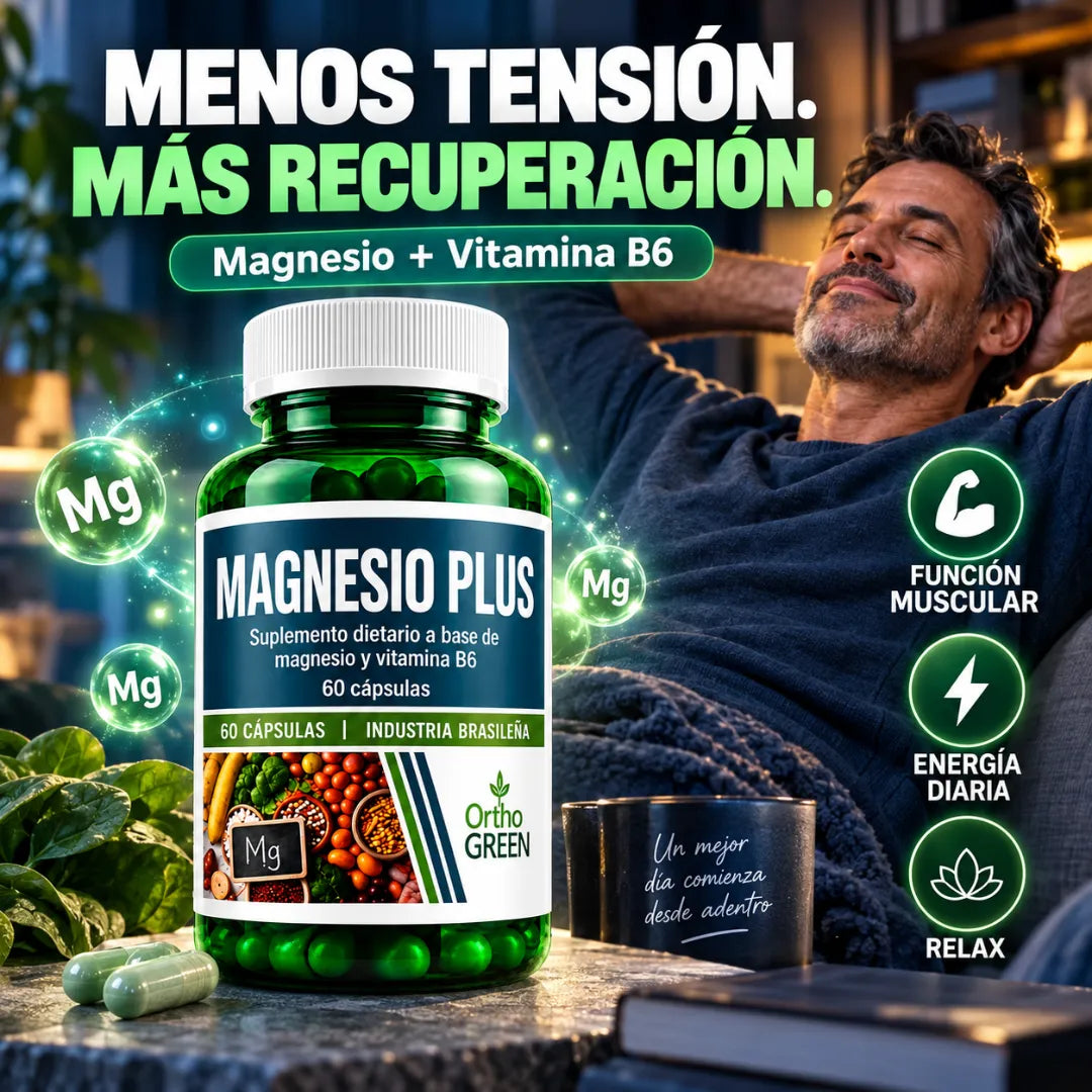 Magnesio Plus - Más recuperación. Más energía. Todos los días.