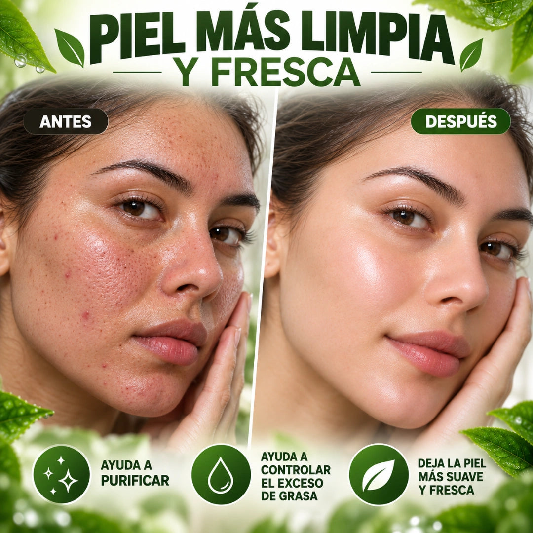 Mascarilla Purificante de Té Verde en Barra - Limpia. Purifica. Dejá tu piel con un aspecto más radiante.