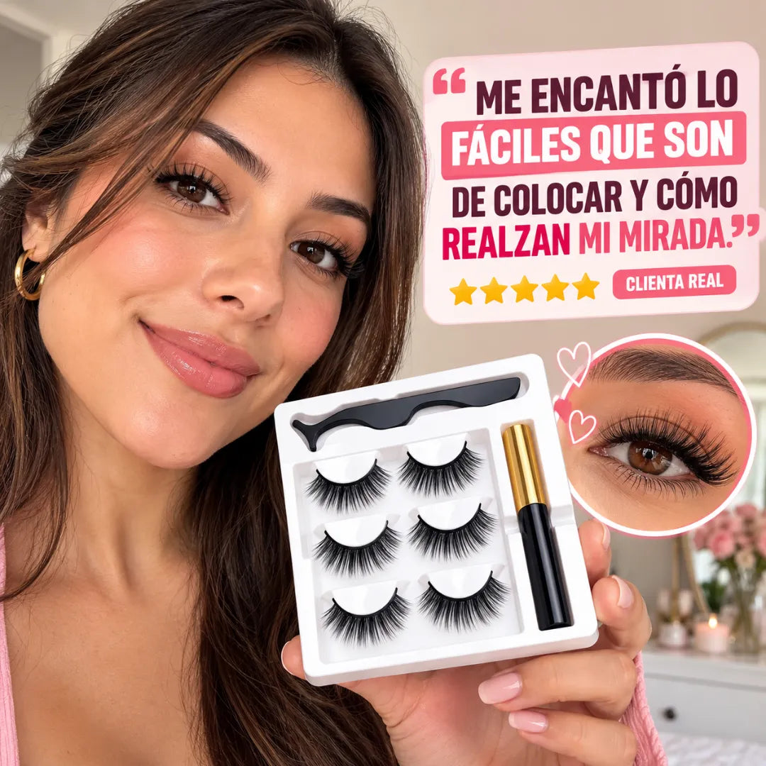 Pestañas magnéticas premium - Belleza todo el día, sin complicaciones
