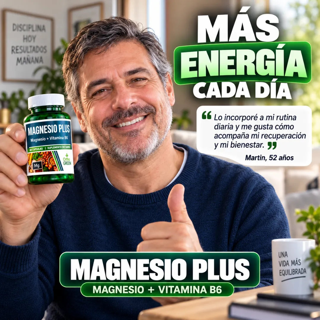 Magnesio Plus - Más recuperación. Más energía. Todos los días.