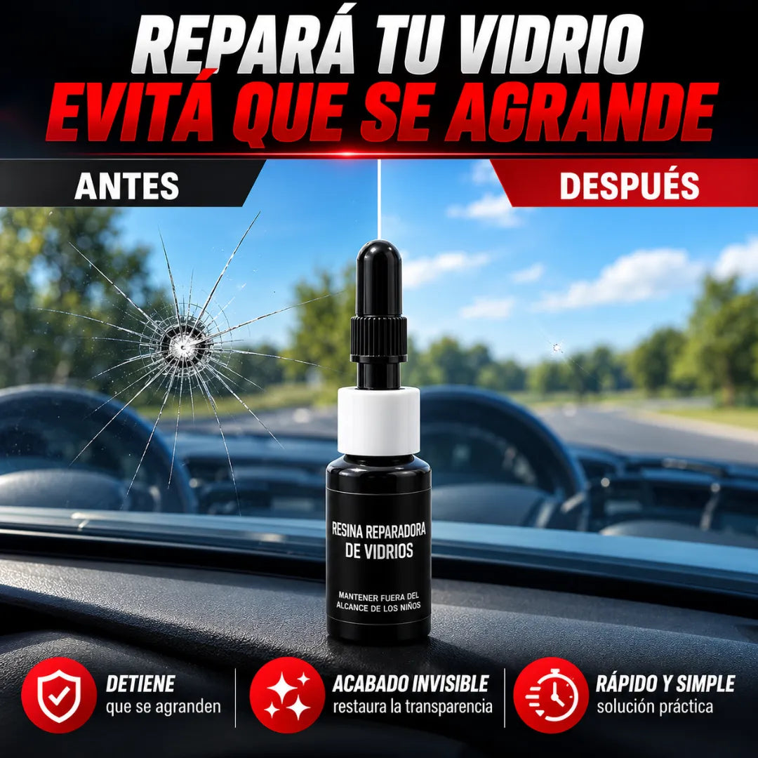 Resina Reparadora de Vidrios – Repará Grietas y Marcas en Minutos