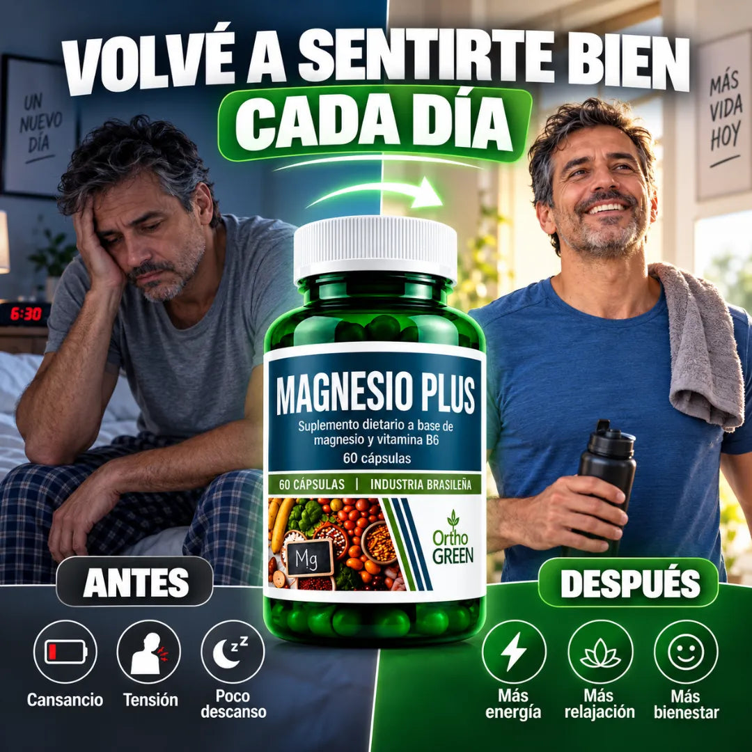 Magnesio Plus - Más recuperación. Más energía. Todos los días.