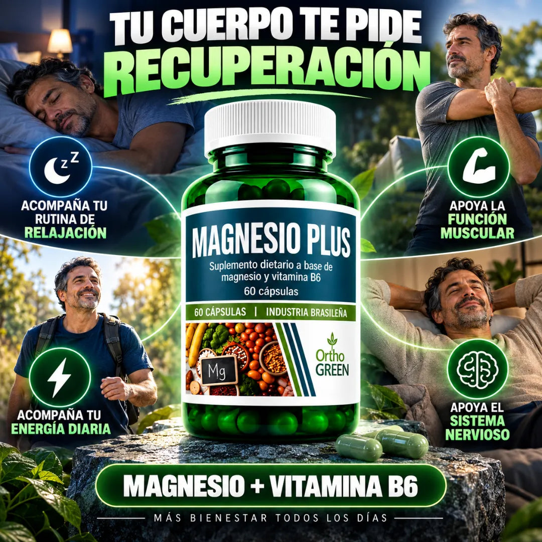 Magnesio Plus - Más recuperación. Más energía. Todos los días.