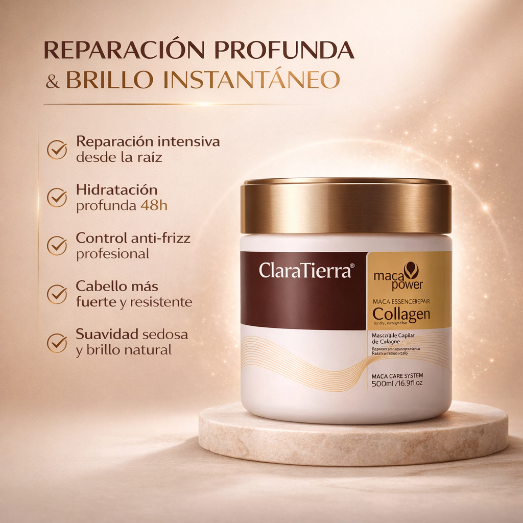 Mascarilla capilar de colágeno - Devuélvele Vida, Brillo y Fuerza a Tu Cabello en Cada Aplicación
