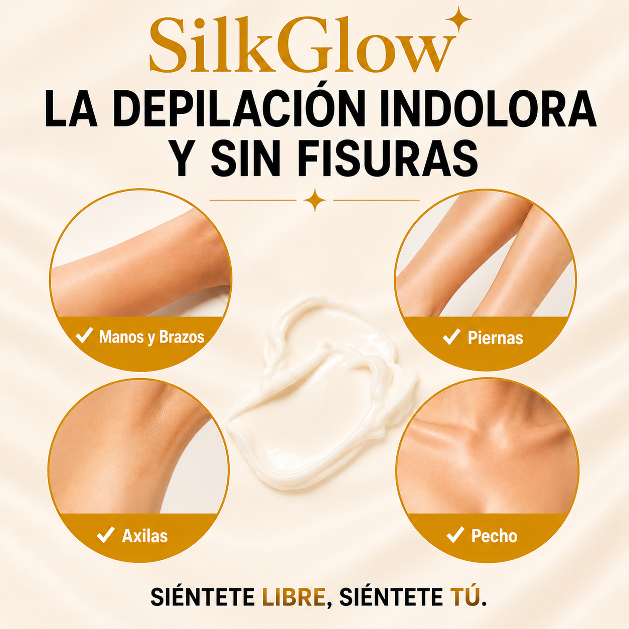SilkGlow: la depilación indolora y sin fisuras deja la piel suave, radiante y libre de irritaciones.