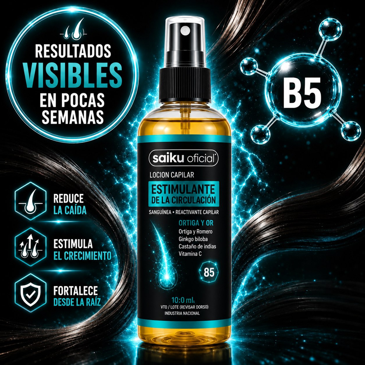 Activador para spray capilar - Reconstruye tu cabello naturalmente