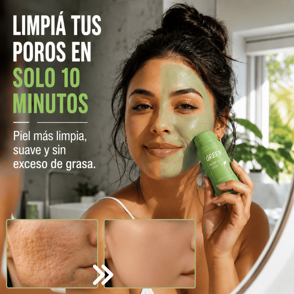 Green Mask Stick – Limpieza Profunda y Control de la Grasitud en Solo 10 Minutos