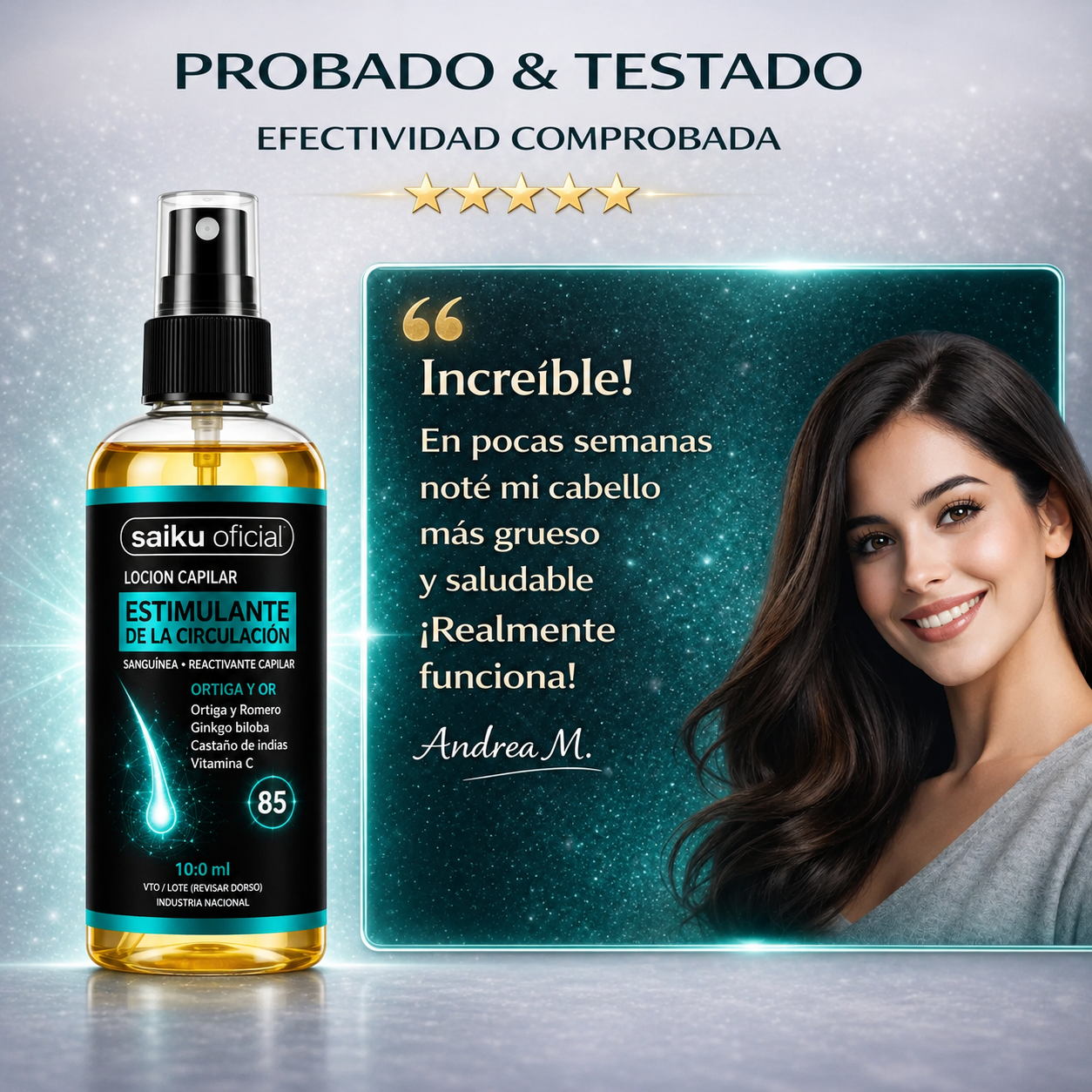 Clara Tierra – Sérum Profesional Crecimiento Capilar