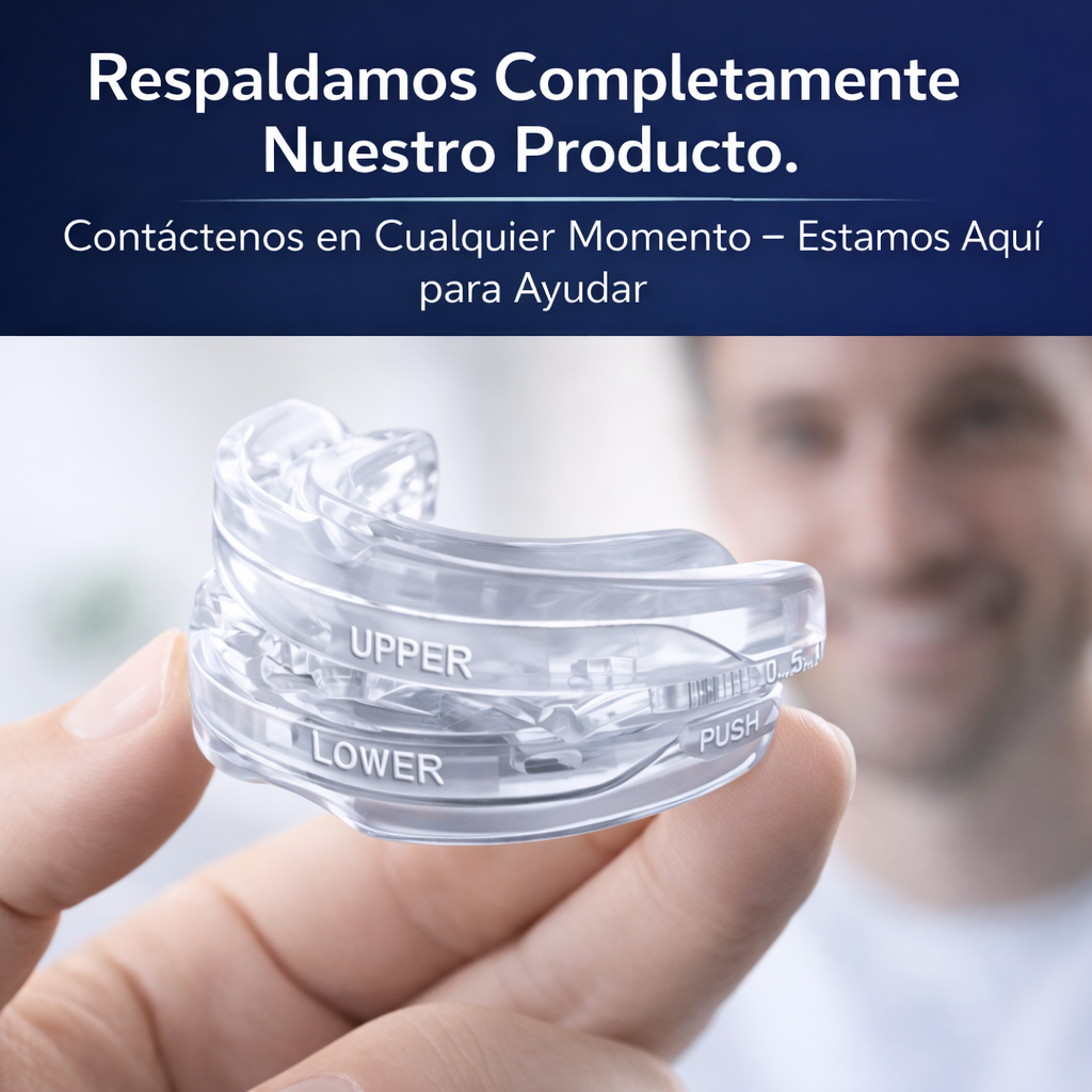 Protector bucal antirronquidos: sueño profundo y respiración libre toda la noche